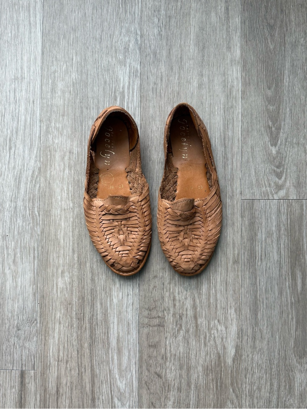 Authentic Mexican Leather Huaraches, Size 5